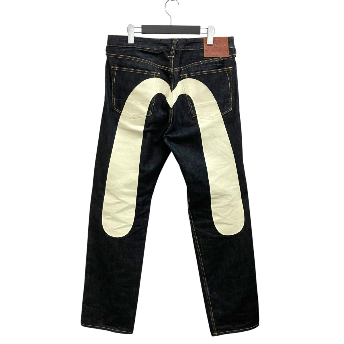 EVISU ダイコックプリントバギージーンズビックカモメペイントデニムパンツlot.2000 古着・中古-2枚目のアイテム画像