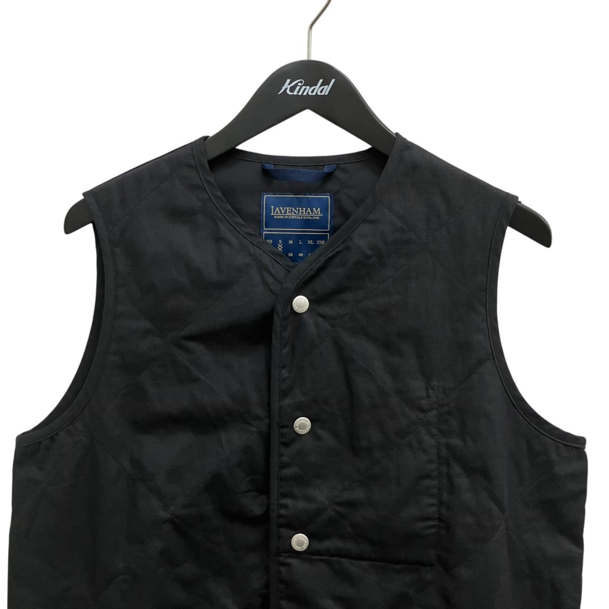 LAVENHAM Linen Cotton Unwadded Thornham MensベストLV13004 102 古着・中古-3枚目のアイテム画像