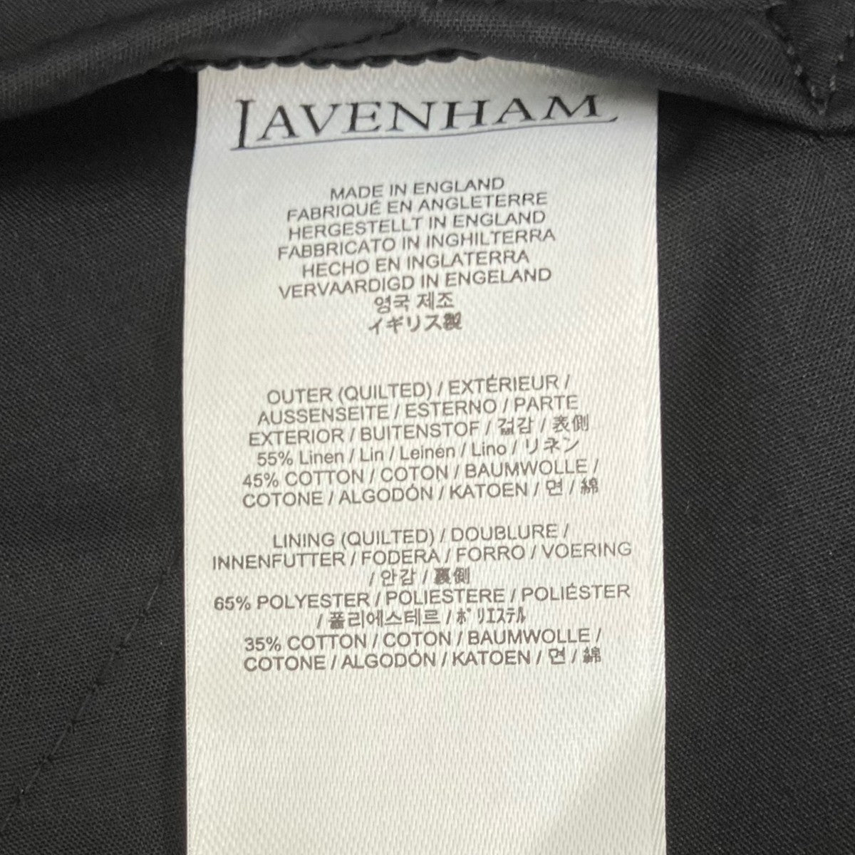 LAVENHAM Linen Cotton Unwadded Thornham MensベストLV13004 102 古着・中古-5枚目のアイテム画像