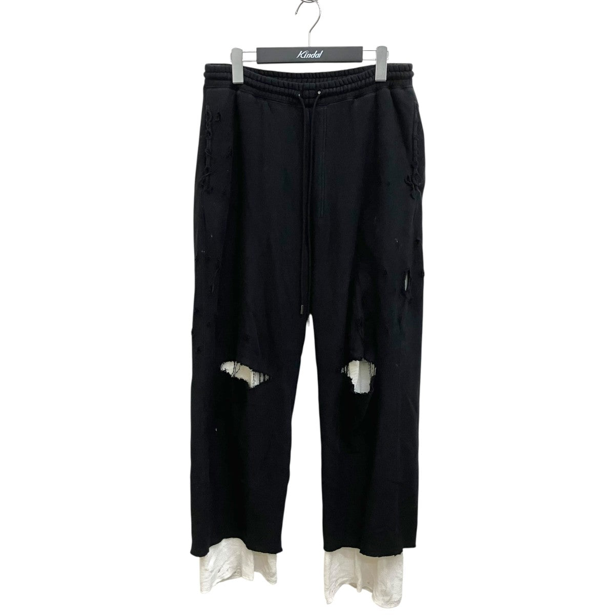 ANCELLM 23AWCRASH SWEAT LAYERED PANTSスウェットパンツANC-PT34-A 古着・中古-1枚目のアイテム画像
