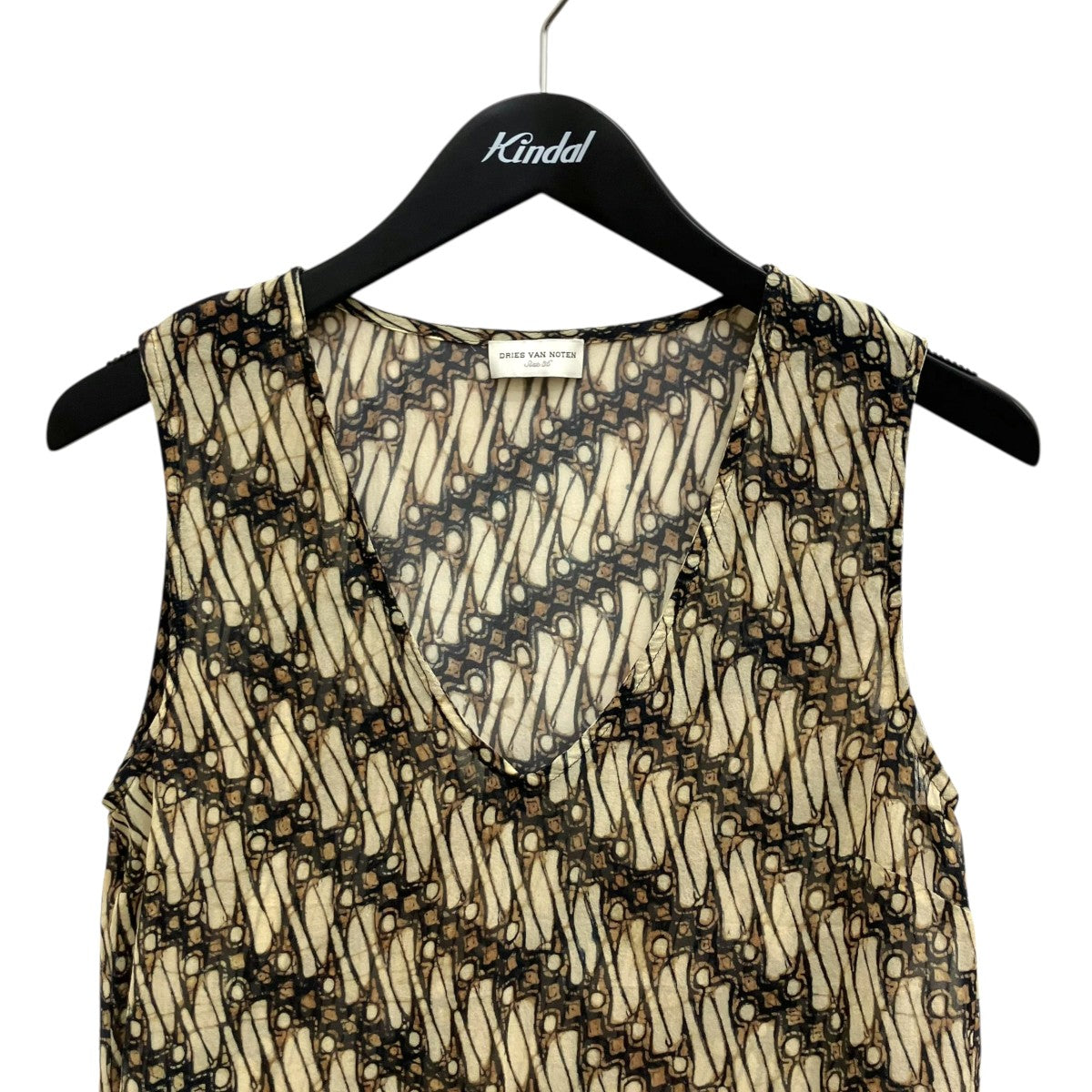 DRIES VAN NOTEN ノースリーブカットソー 古着・中古-3枚目のアイテム画像