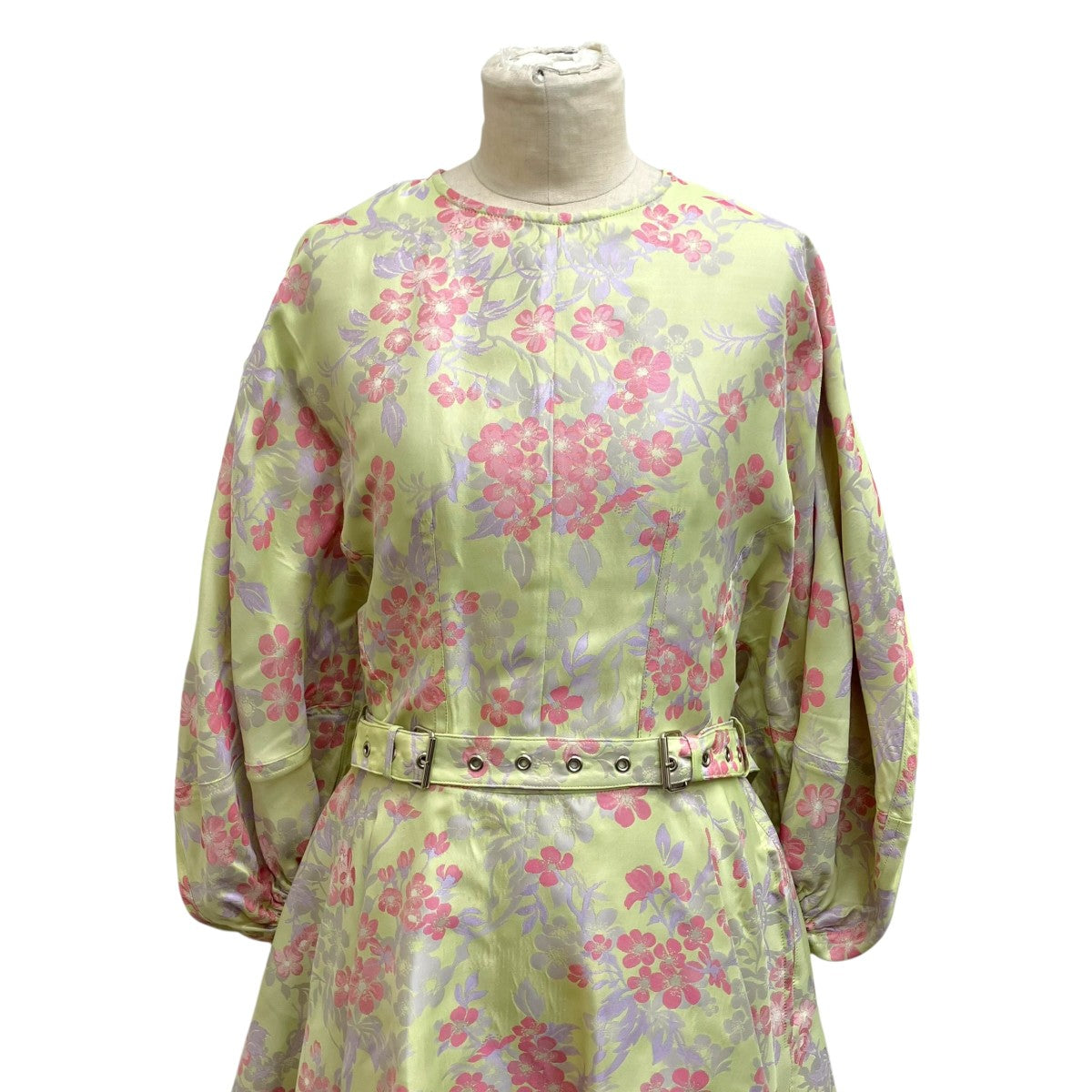 MARQUES ALMEIDA FLOWER BROCADEワンピース 古着・中古-4枚目のアイテム画像