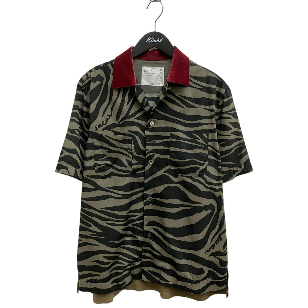 zebra-print shirt半袖シャツ20-02256M