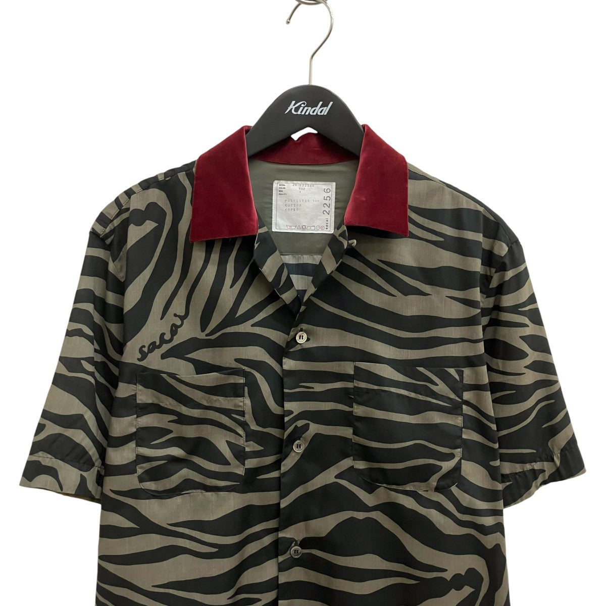 zebra-print shirt半袖シャツ20-02256M