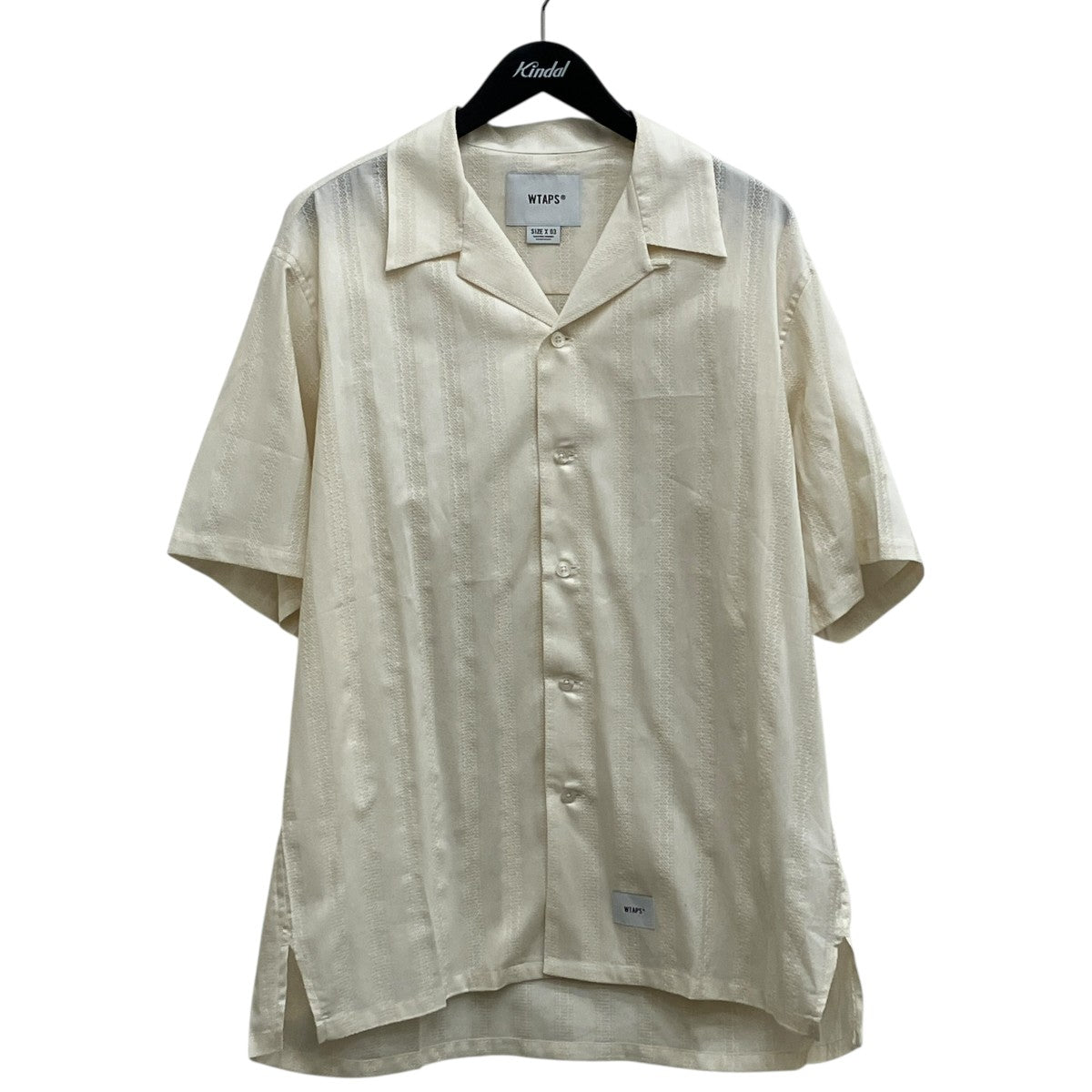 26SSFRIO 02   SS   COTTON． LENO CLOTH． TEXTILEオープンカラーシャツEX52-CWDT-SHM07