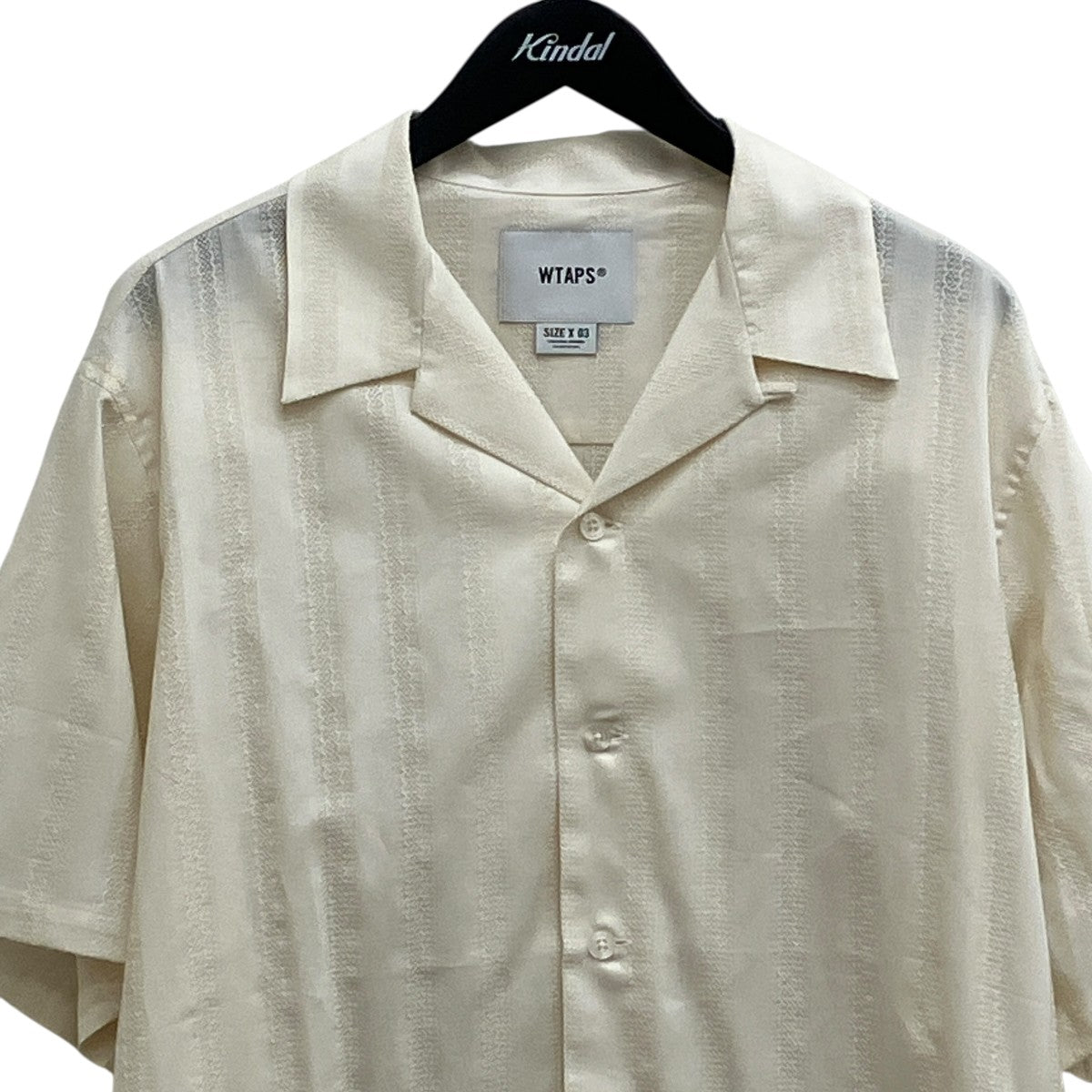 26SSFRIO 02   SS   COTTON． LENO CLOTH． TEXTILEオープンカラーシャツEX52-CWDT-SHM07