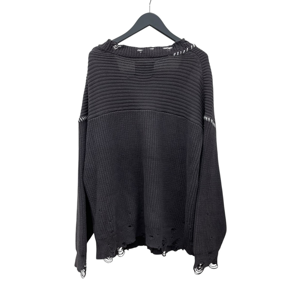 MAISON SPECIAL Embroidery Damage Prime-Over V-Neck Knitカーディガン11242361309 古着・中古-2枚目のアイテム画像