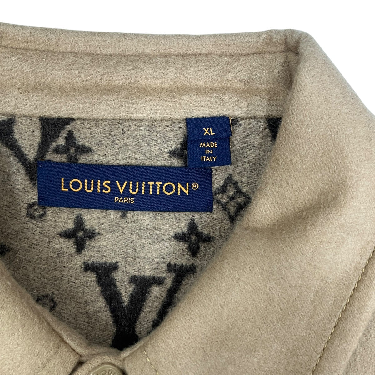 LOUIS VUITTON ダブルフェイスウールブレンドオーバーシャツジャケットRM241Q FRW HQB42E 古着・中古-5枚目のアイテム画像