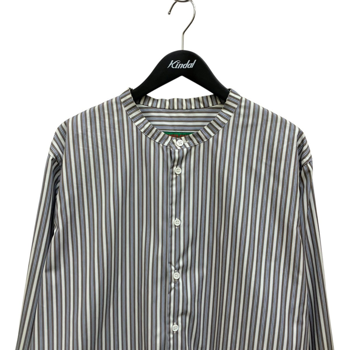 CASEY CASEY WAGA SHIRTバンドカラーシャツ14HC168 古着・中古-3枚目のアイテム画像