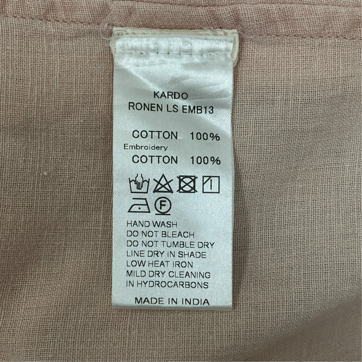 RONEN LS長袖シャツ