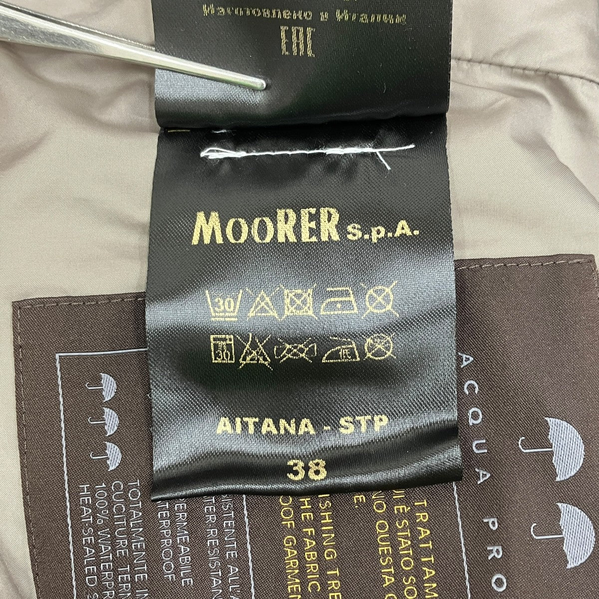 MOORER AITANA 防水フーデッドパーカー ITO122072077 古着・中古-5枚目のアイテム画像