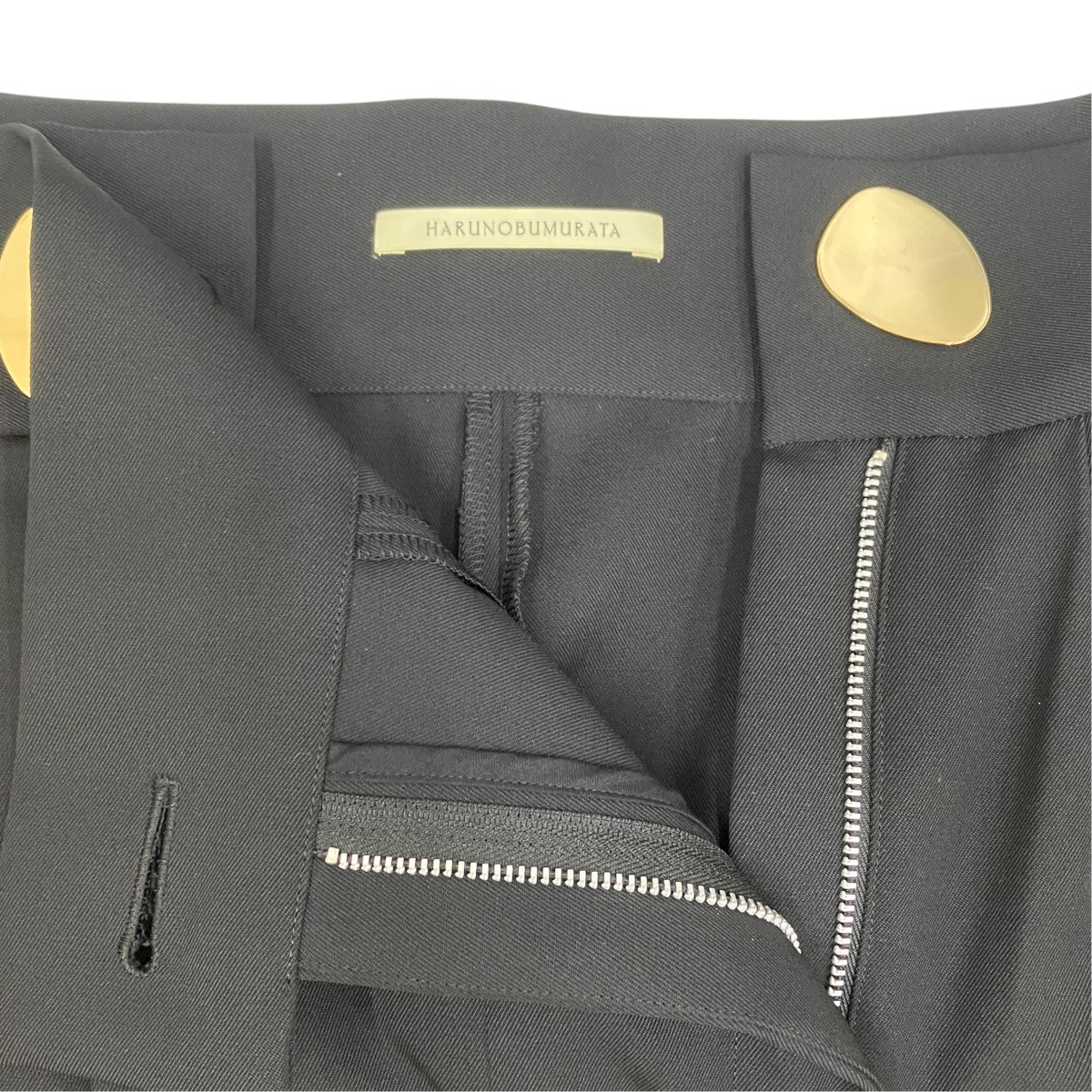KIERNAN TUCKED WOOL WORKER TROUSERS／HM24W816-DOV08
