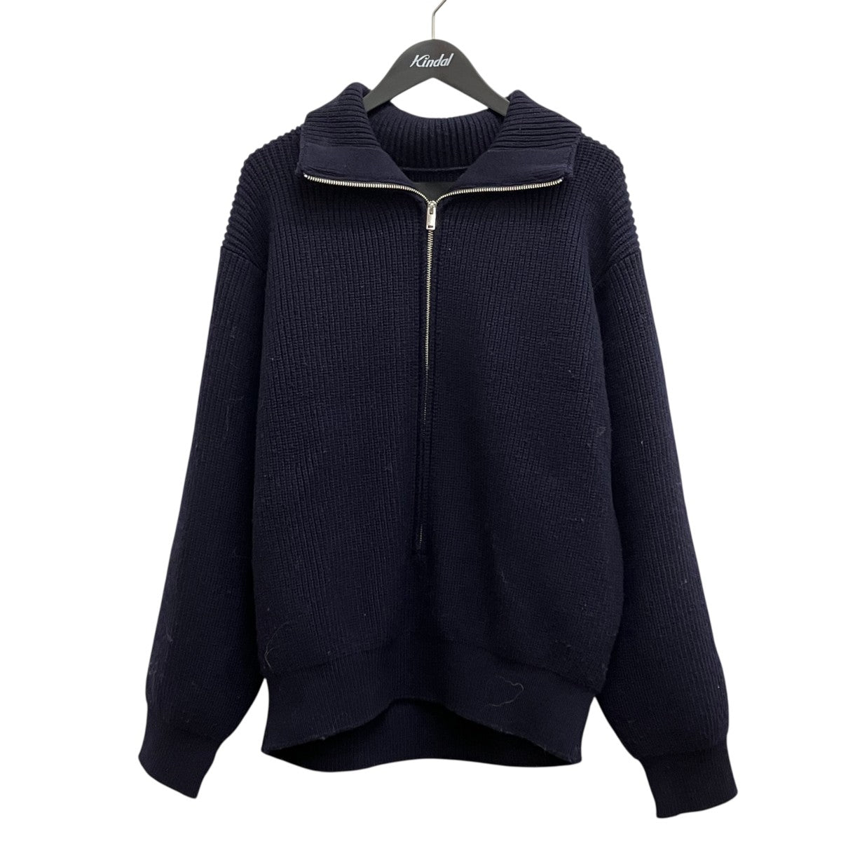 24AW 3 4 FRONT ZIP HIGHNECK RIB SWEATER ／YK24FW08295