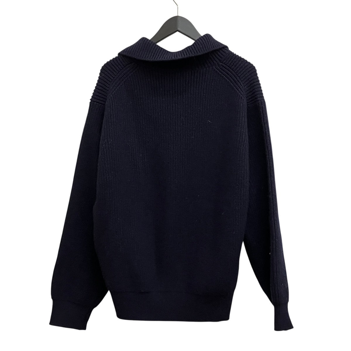 24AW 3 4 FRONT ZIP HIGHNECK RIB SWEATER ／YK24FW08295