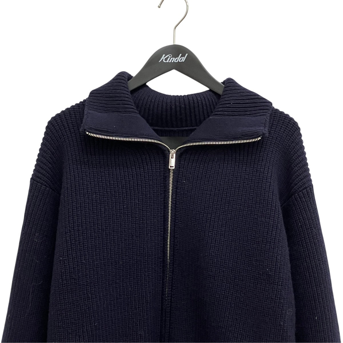 24AW 3 4 FRONT ZIP HIGHNECK RIB SWEATER ／YK24FW08295