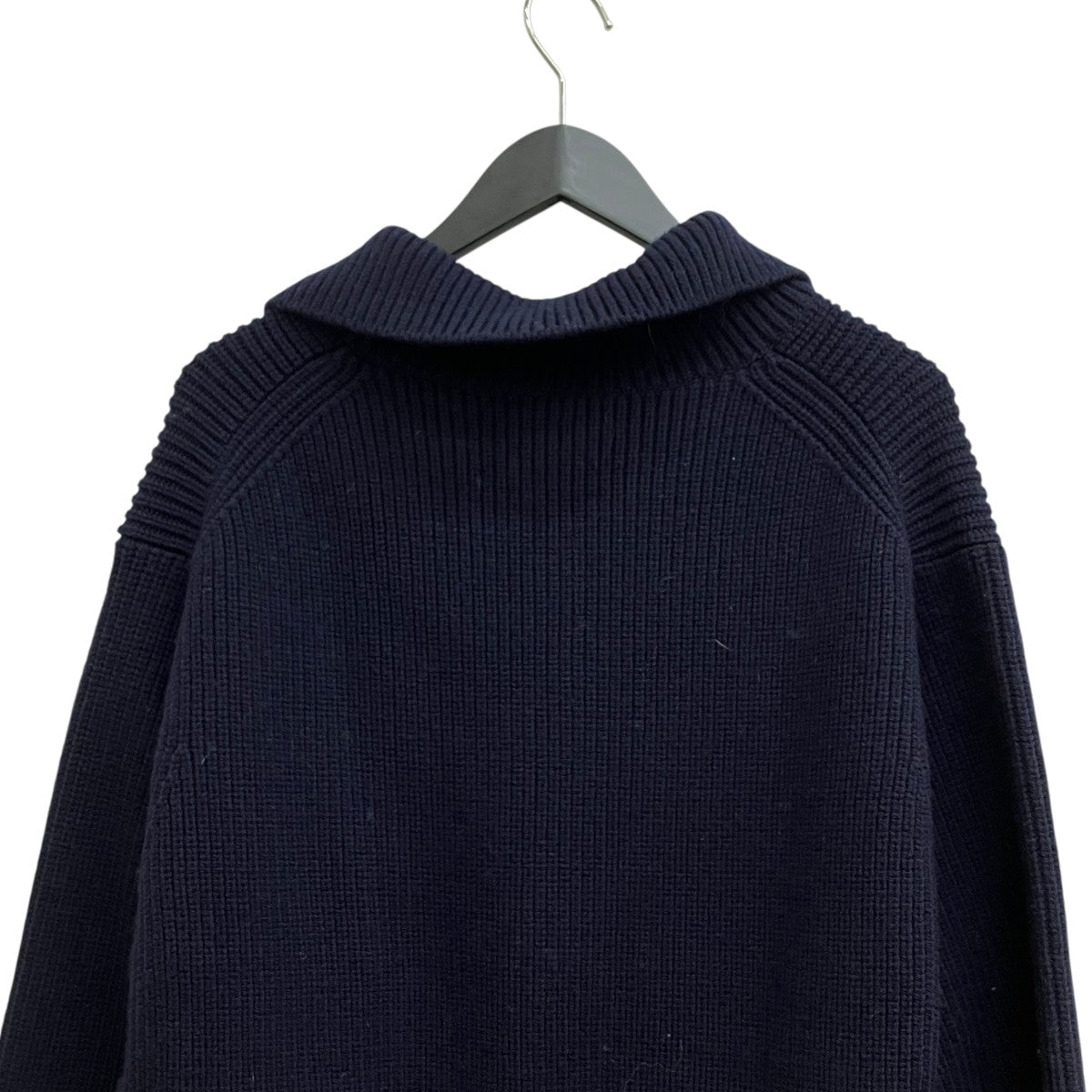24AW 3 4 FRONT ZIP HIGHNECK RIB SWEATER ／YK24FW08295