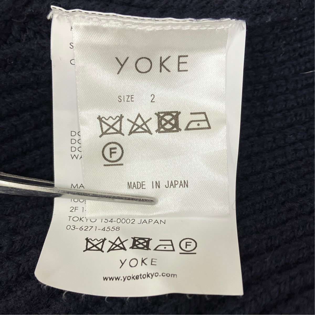24AW 3 4 FRONT ZIP HIGHNECK RIB SWEATER ／YK24FW08295