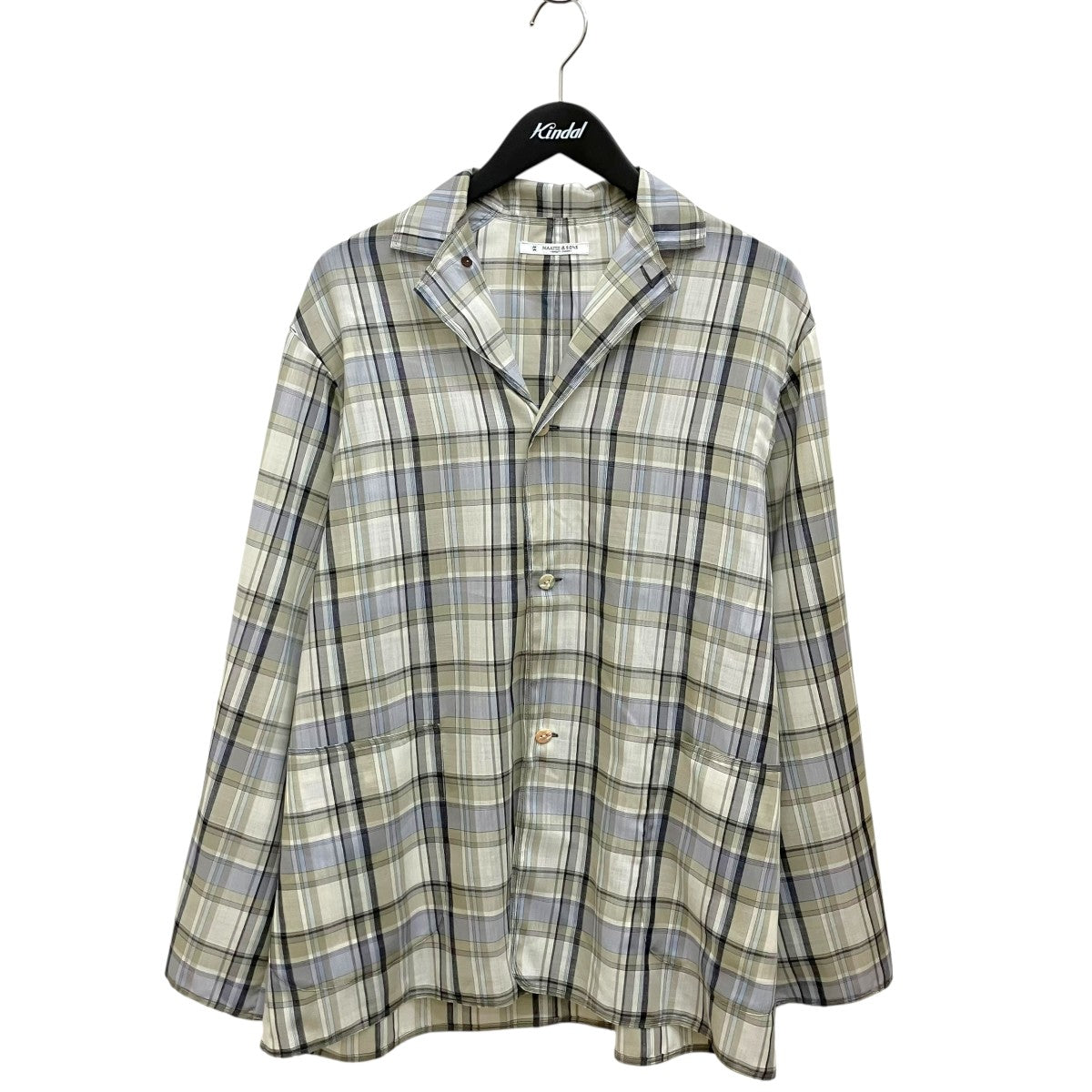 MAATEE＆SONS 折って折ってJACKETチェックシャツジャケットMT6103-0012C 古着・中古-1枚目のアイテム画像