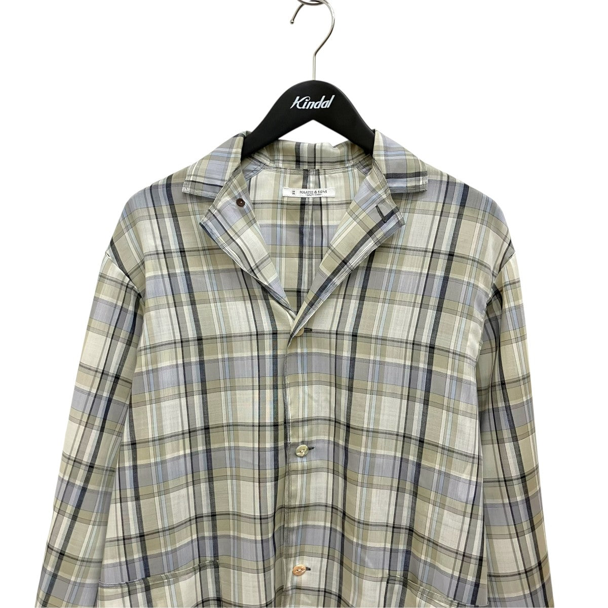 MAATEE＆SONS 折って折ってJACKETチェックシャツジャケットMT6103-0012C 古着・中古-3枚目のアイテム画像
