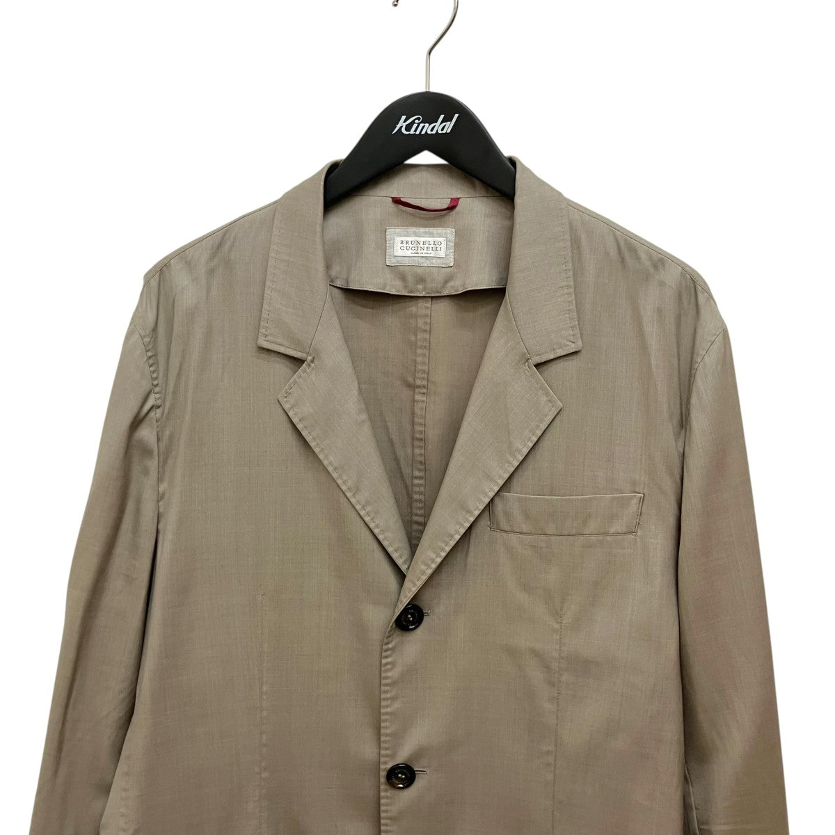 BRUNELLO CUCINELLI ウールシルクテーラードジャケット 古着・中古-3枚目のアイテム画像