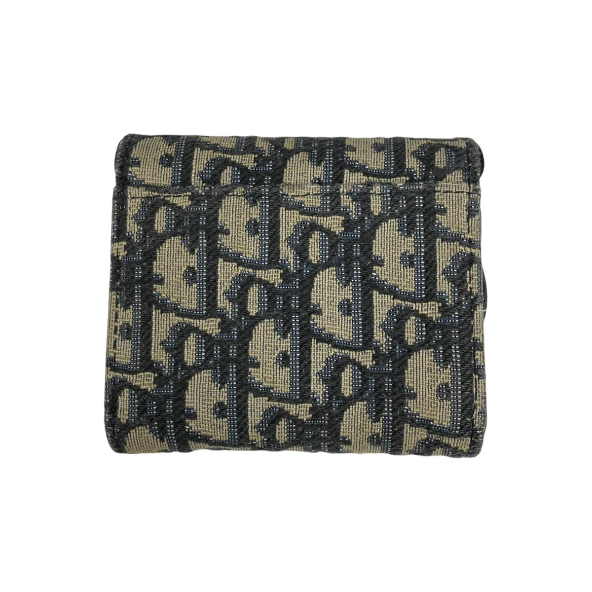 Christian Dior オブリーク ジャガードサドルロータス ウォレット三つ折り財布41-MA0252 古着・中古-2枚目のアイテム画像