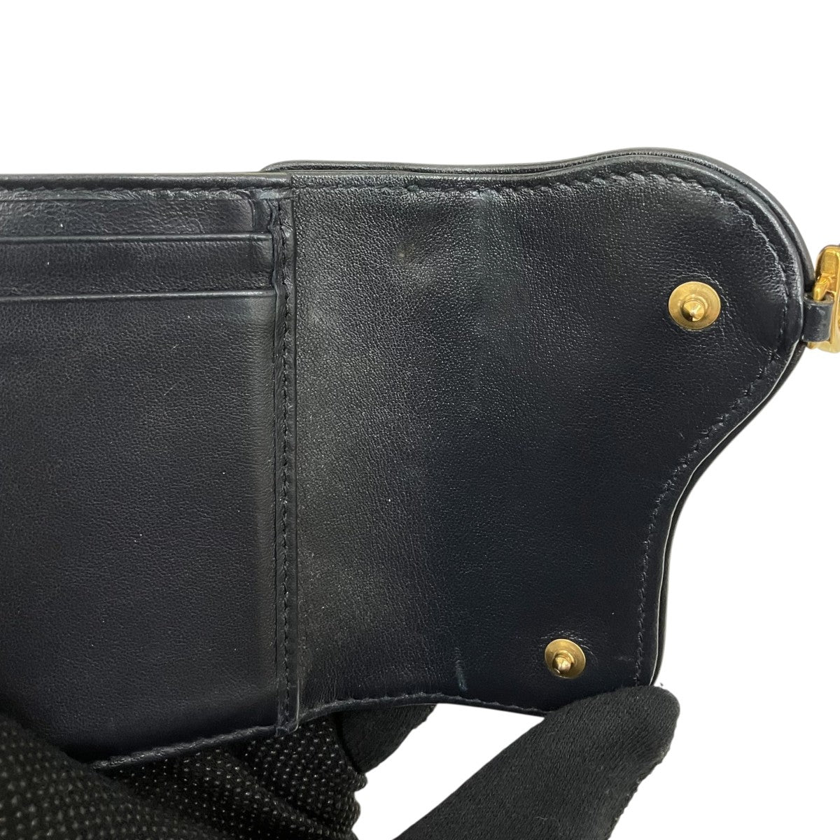 Christian Dior オブリーク ジャガードサドルロータス ウォレット三つ折り財布41-MA0252 古着・中古-5枚目のアイテム画像