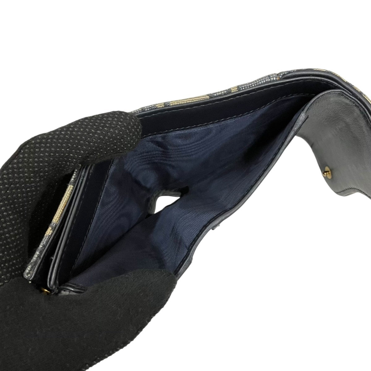 Christian Dior オブリーク ジャガードサドルロータス ウォレット三つ折り財布41-MA0252 古着・中古-6枚目のアイテム画像