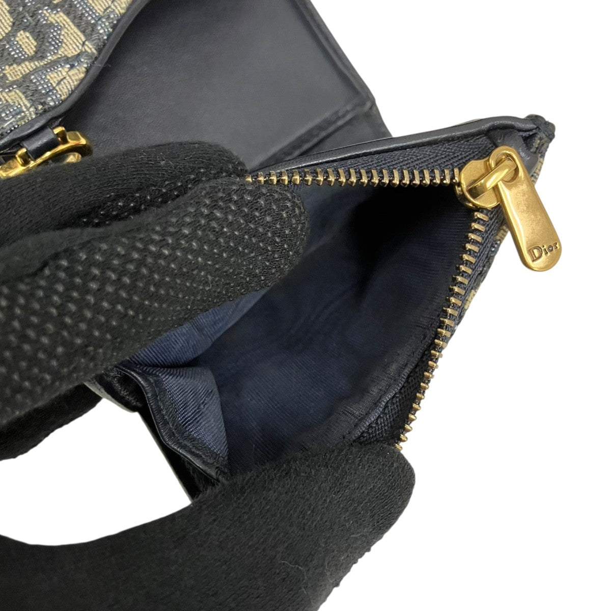 Christian Dior オブリーク ジャガードサドルロータス ウォレット三つ折り財布41-MA0252 古着・中古-7枚目のアイテム画像