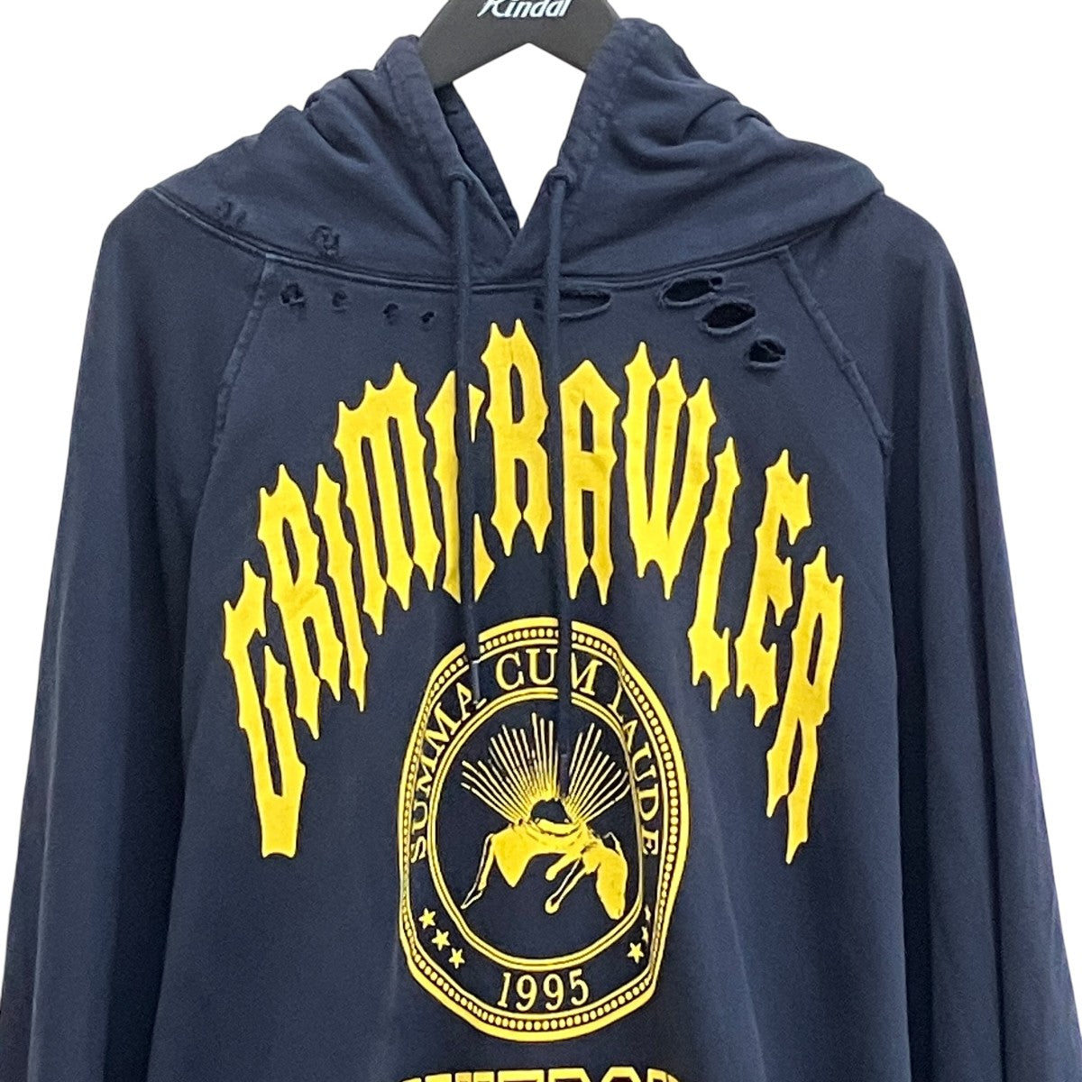 DESTROYED OVERSIZED HOODIE／221-M178