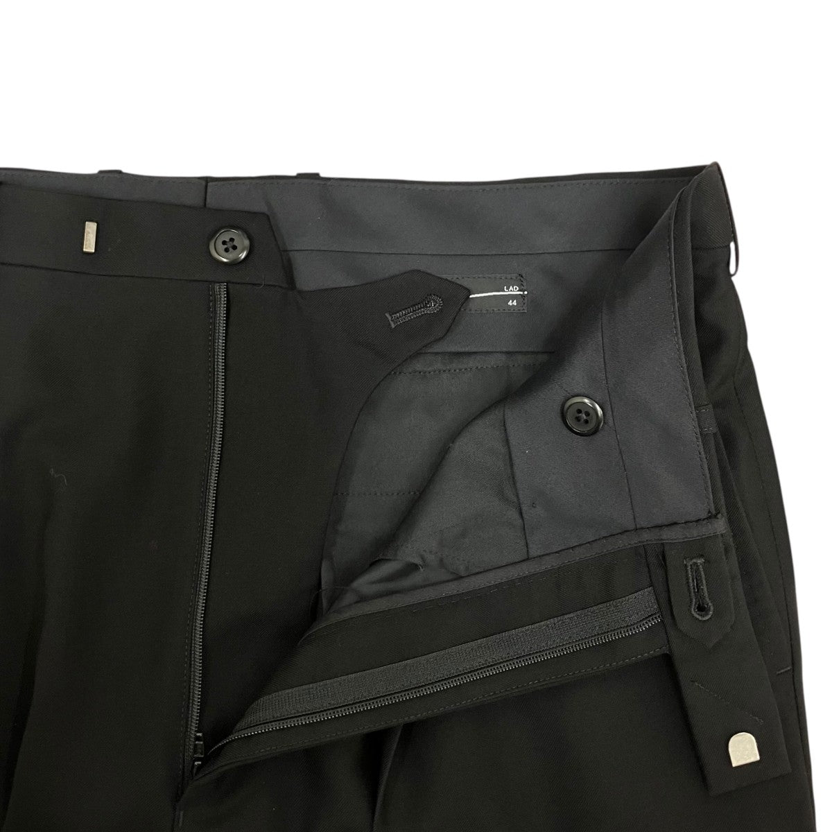 WOOL GABARDINE WIDE STRAIGHT SLACKSスラックス2126-557