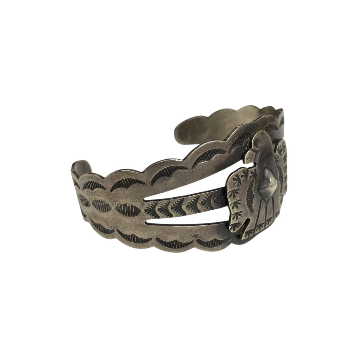 インディアンジュエリー Tim Yazzie Thunderbird Bangleバングル 古着・中古-3枚目のアイテム画像