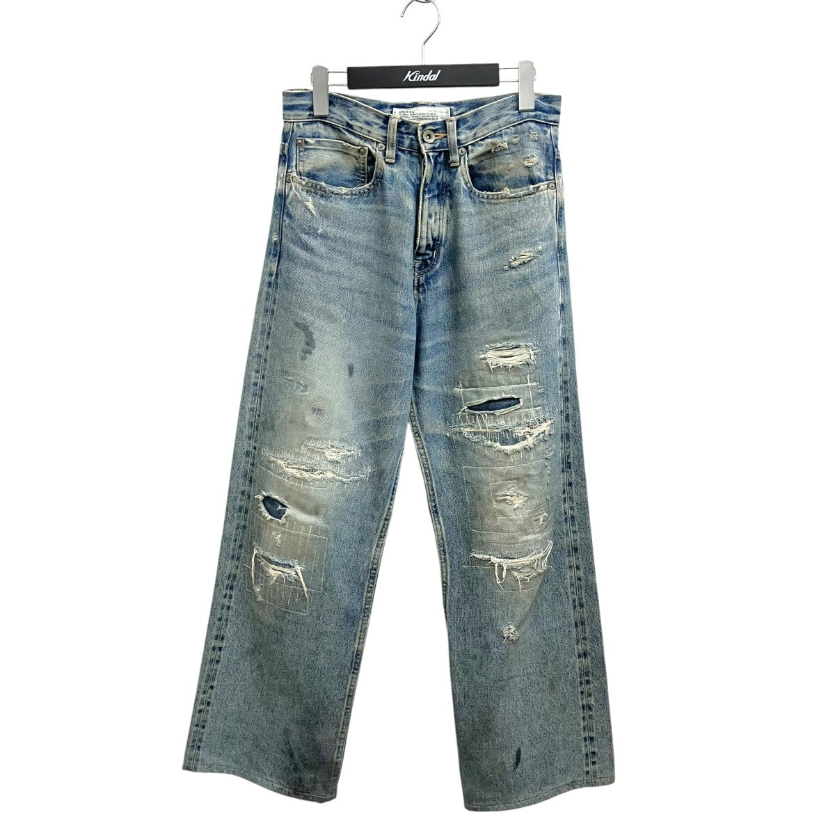 22AW”Straight” Hard damage ＆ Repair Vintage Denim Pantsデニムパンツ22AW D-5
