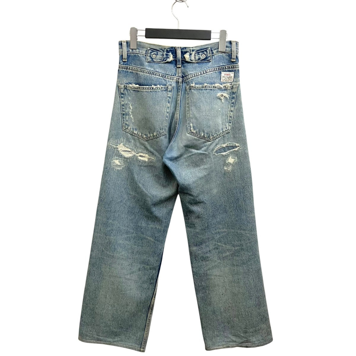 22AW”Straight” Hard damage ＆ Repair Vintage Denim Pantsデニムパンツ22AW D-5