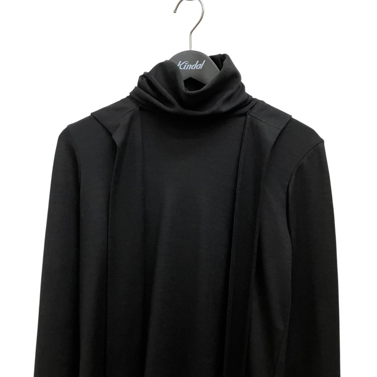 W  SINGLE JERSEY SCARF DETAIL HOODED T SHIRT長袖カットソーLW-T11-148
