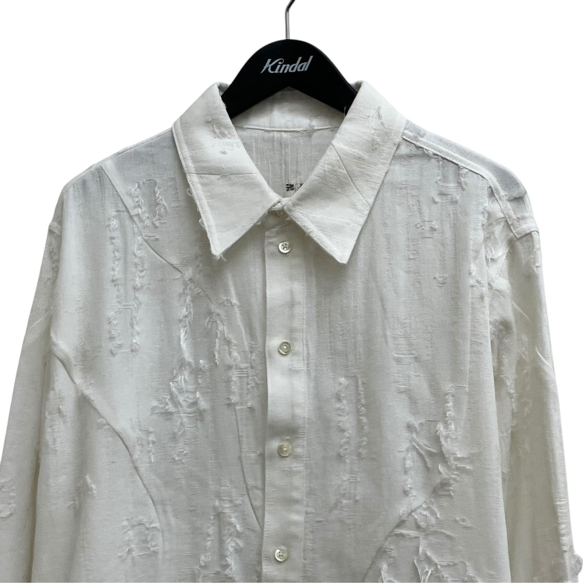 ADER error Distressed Shirt ／BO01FWSH0101OW 古着・中古-3枚目のアイテム画像