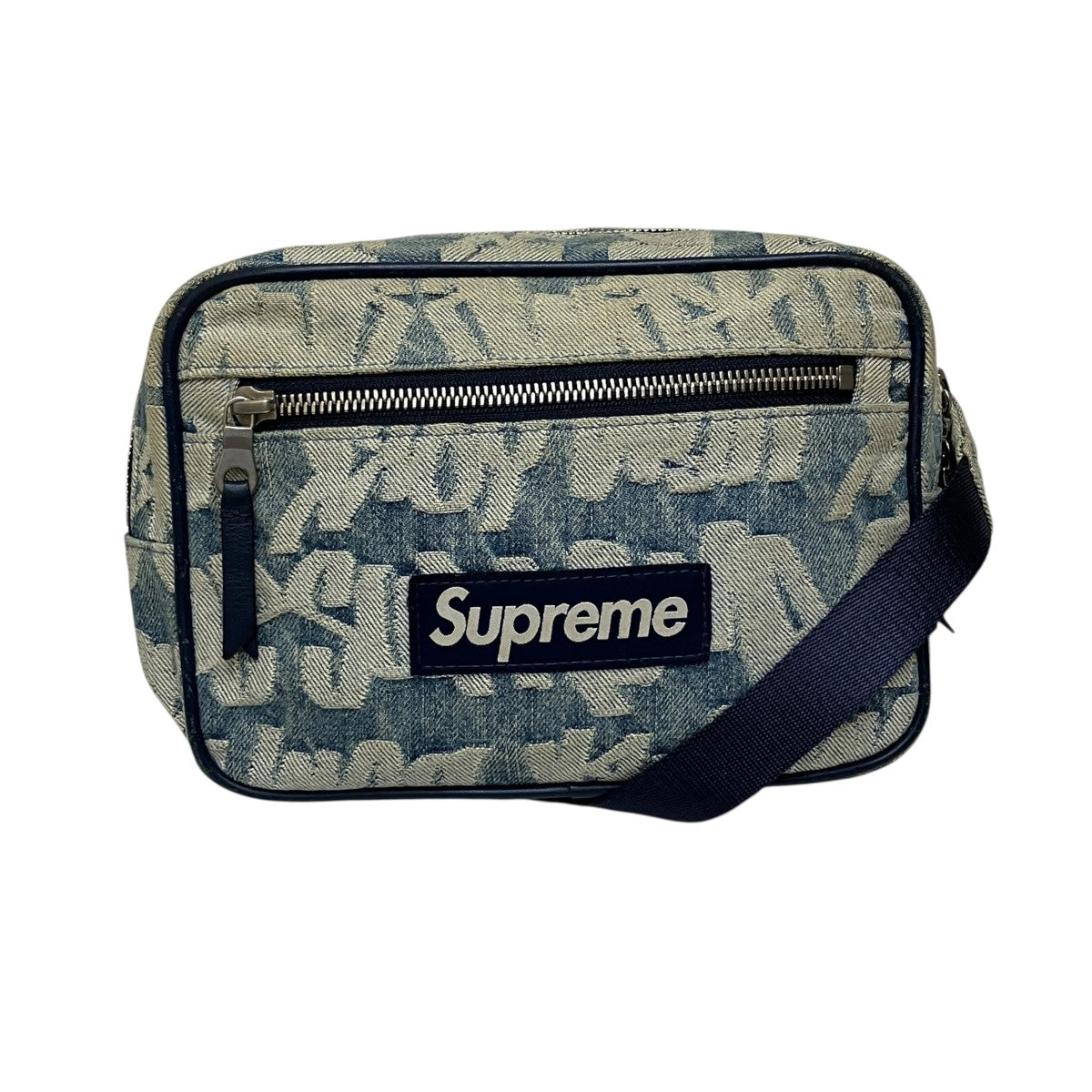 Fat Tip Jacquard Denim Waist Bag