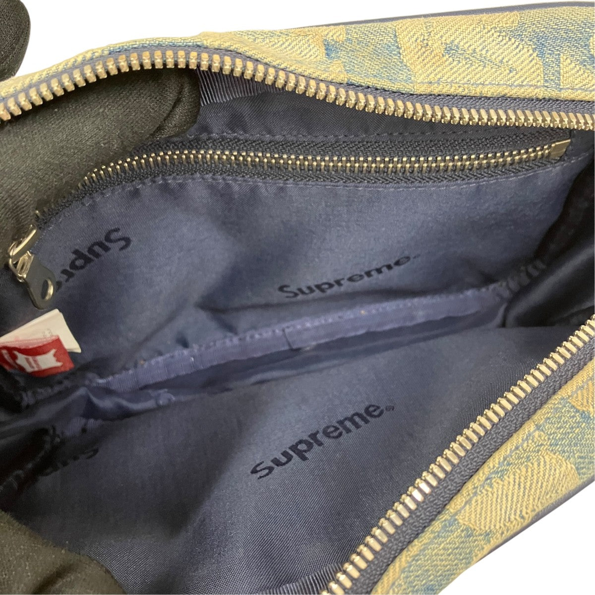 Fat Tip Jacquard Denim Waist Bag
