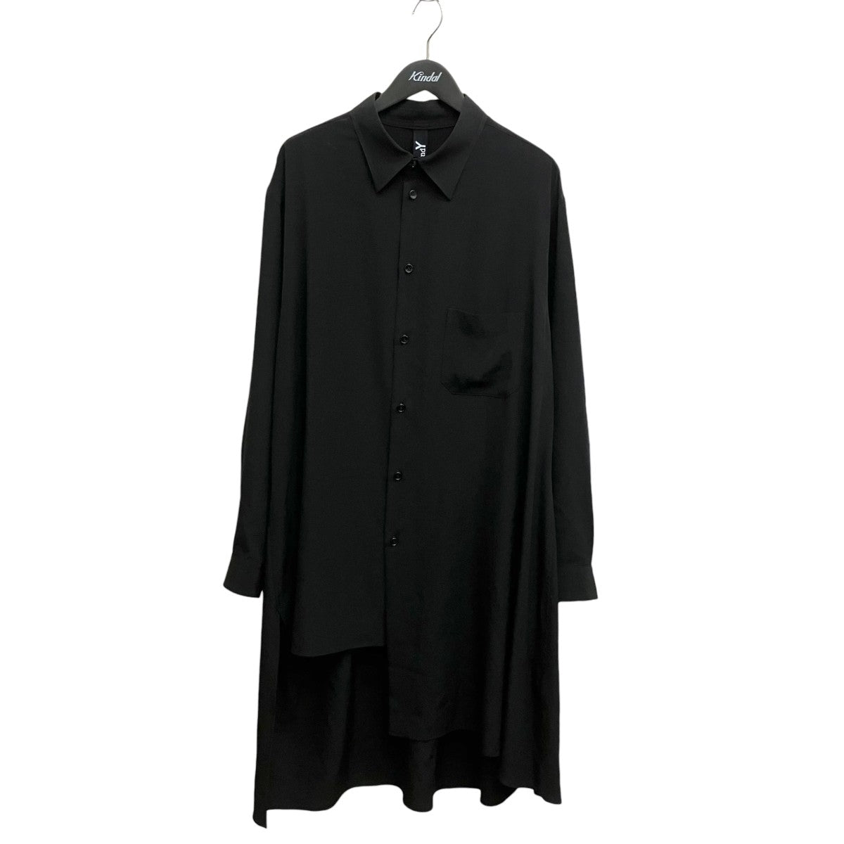 CREPE DE CHINE STANDARD ASYMMETRICAL FLARES SHIRT長袖シャツGP-B04-500