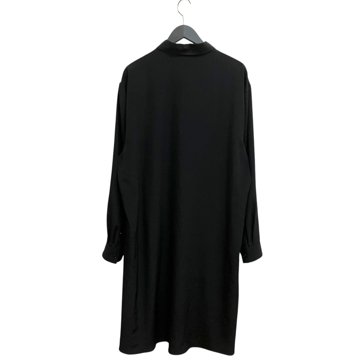 CREPE DE CHINE STANDARD ASYMMETRICAL FLARES SHIRT長袖シャツGP-B04-500