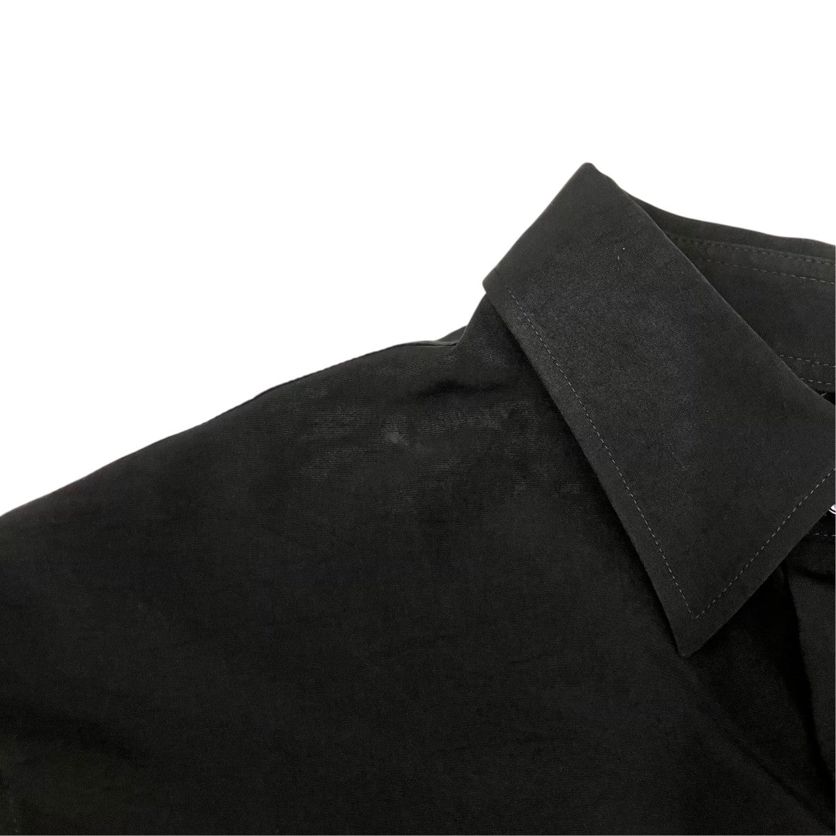 CREPE DE CHINE STANDARD ASYMMETRICAL FLARES SHIRT長袖シャツGP-B04-500