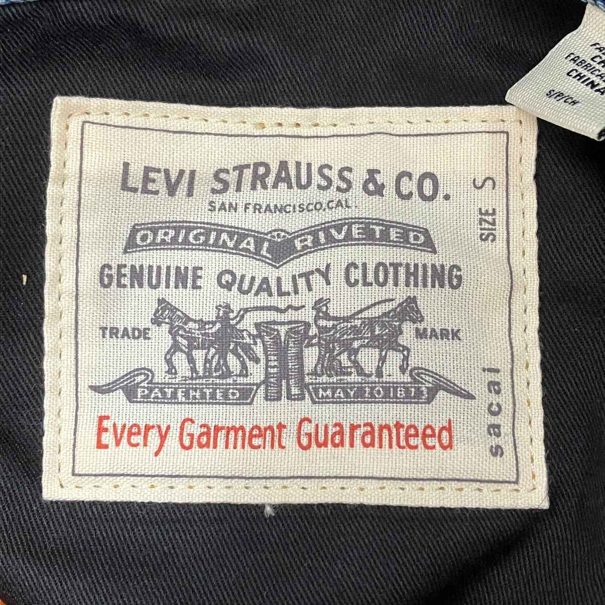 sacai×LEVI’S 25SS Denim x Nylon Twill Reversible Blouson PC9-0035K-0001 古着・中古-10枚目のアイテム画像