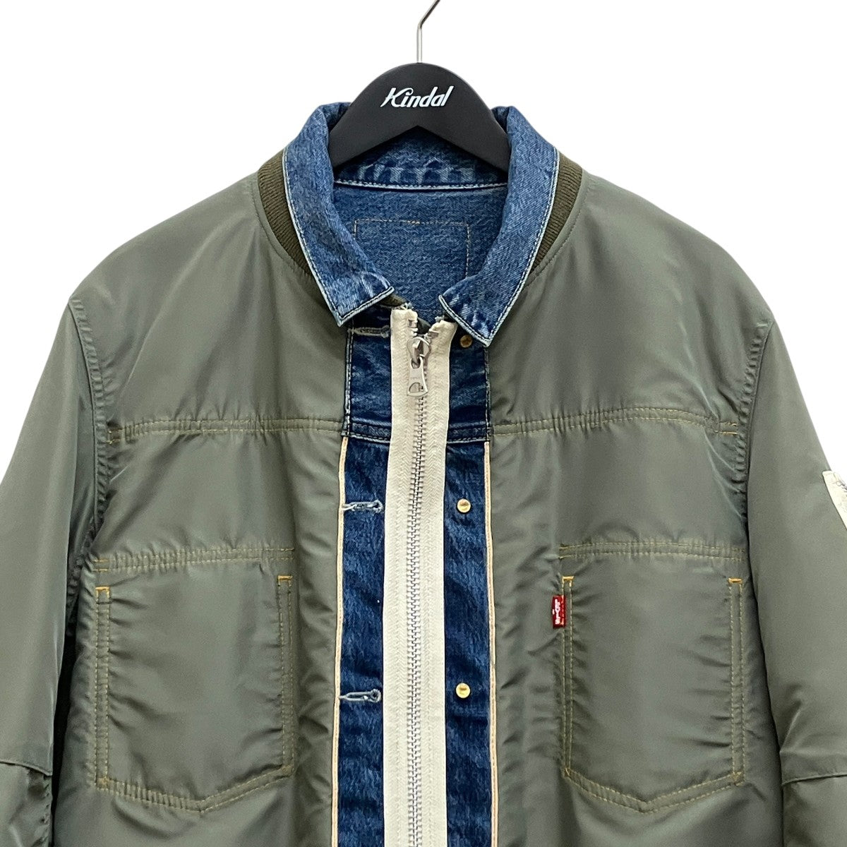 sacai×LEVI’S 25SS Denim x Nylon Twill Reversible Blouson PC9-0035K-0001 古着・中古-3枚目のアイテム画像