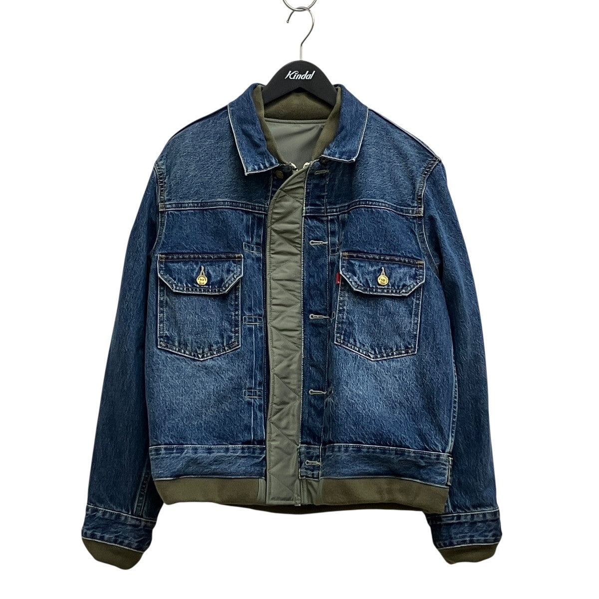 sacai×LEVI’S 25SS Denim x Nylon Twill Reversible Blouson PC9-0035K-0001 古着・中古-5枚目のアイテム画像