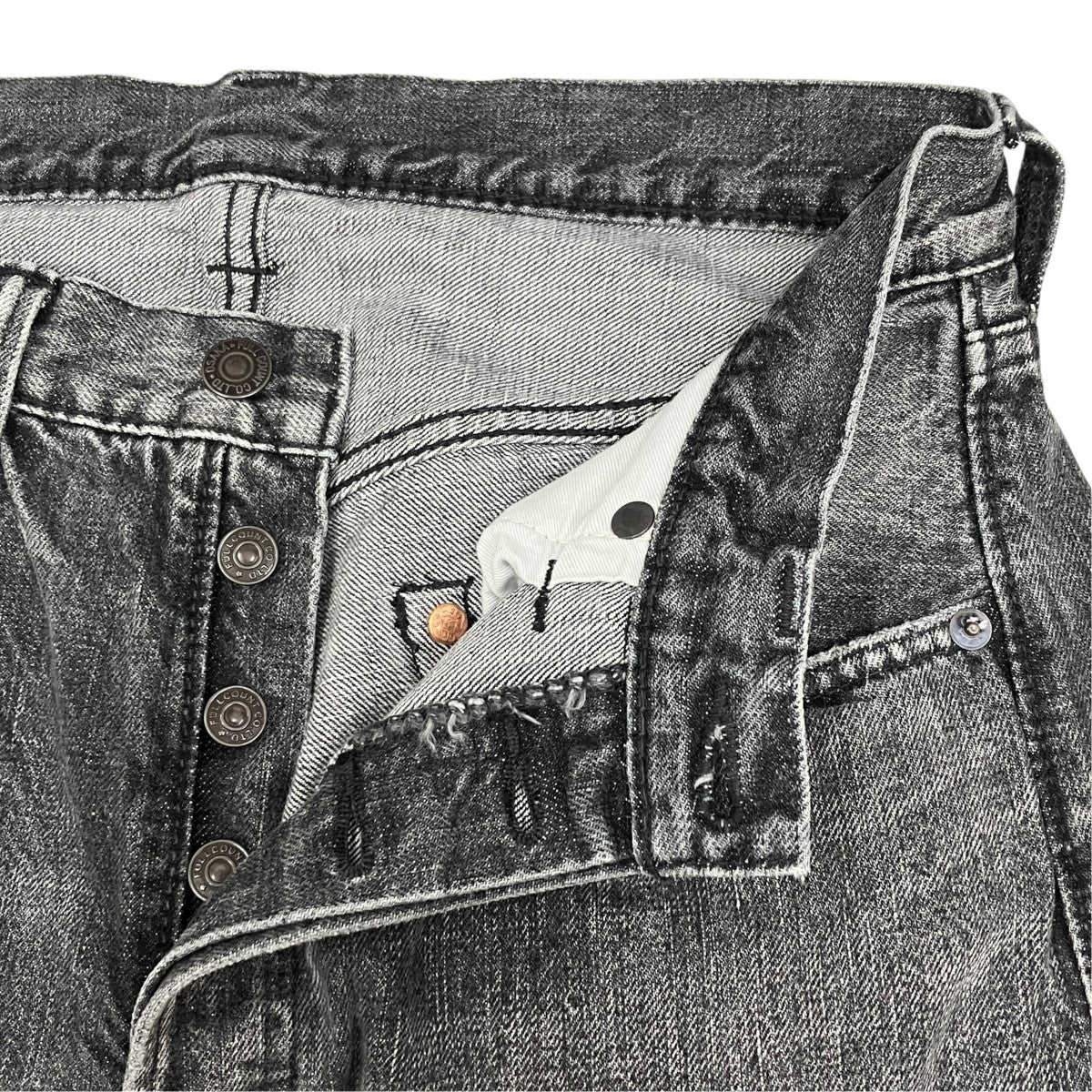 Straight Black Selvedge Denim 1101BK