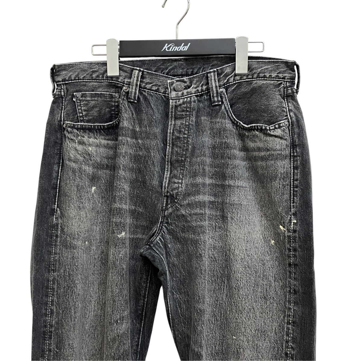 Wide Black Selvedge Denim 0105BK