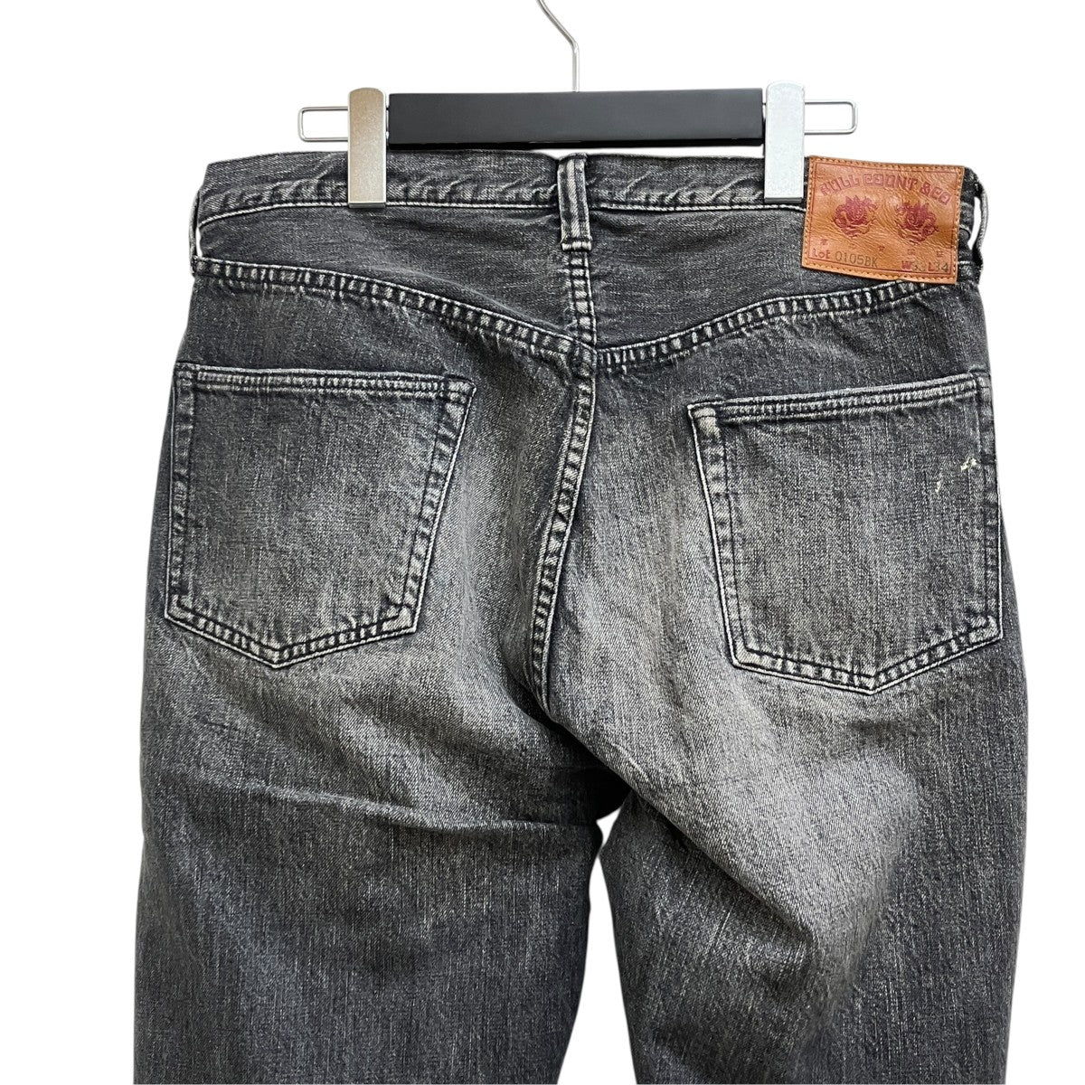 Wide Black Selvedge Denim 0105BK