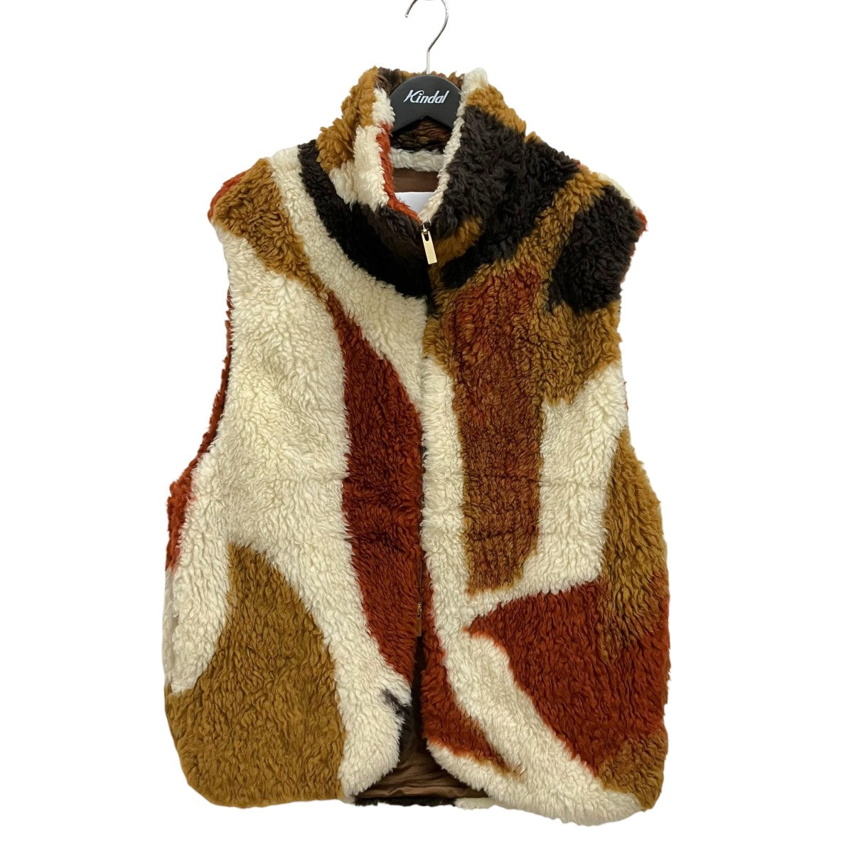 mame kurogouchi Silver Knitted Fluffy Wool Vest MM23FW-JK003 古着・中古-1枚目のアイテム画像