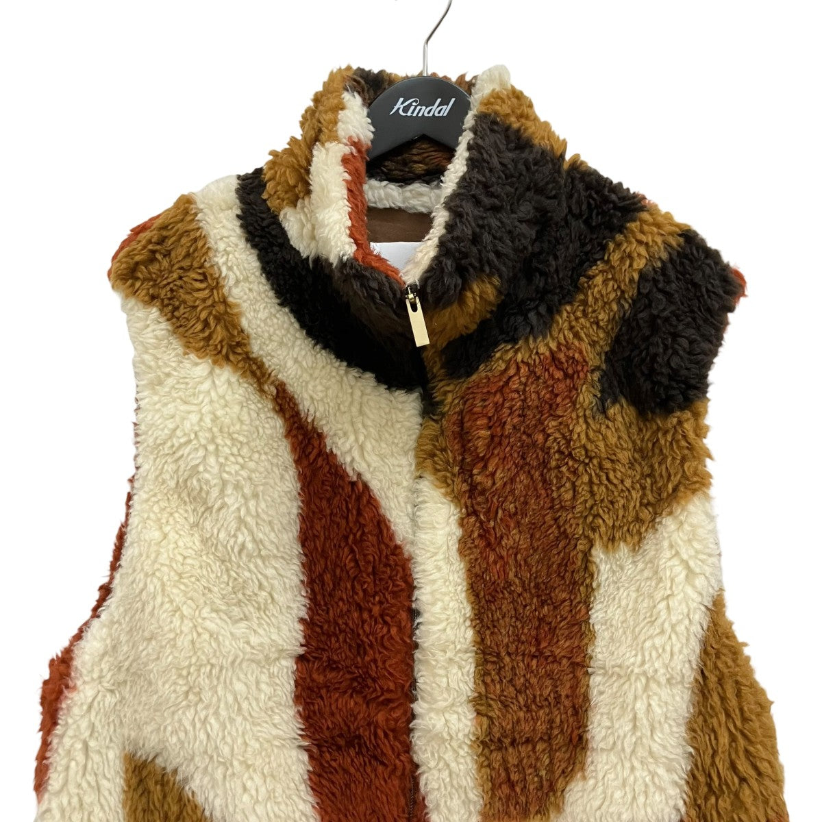 mame kurogouchi Silver Knitted Fluffy Wool Vest MM23FW-JK003 古着・中古-3枚目のアイテム画像