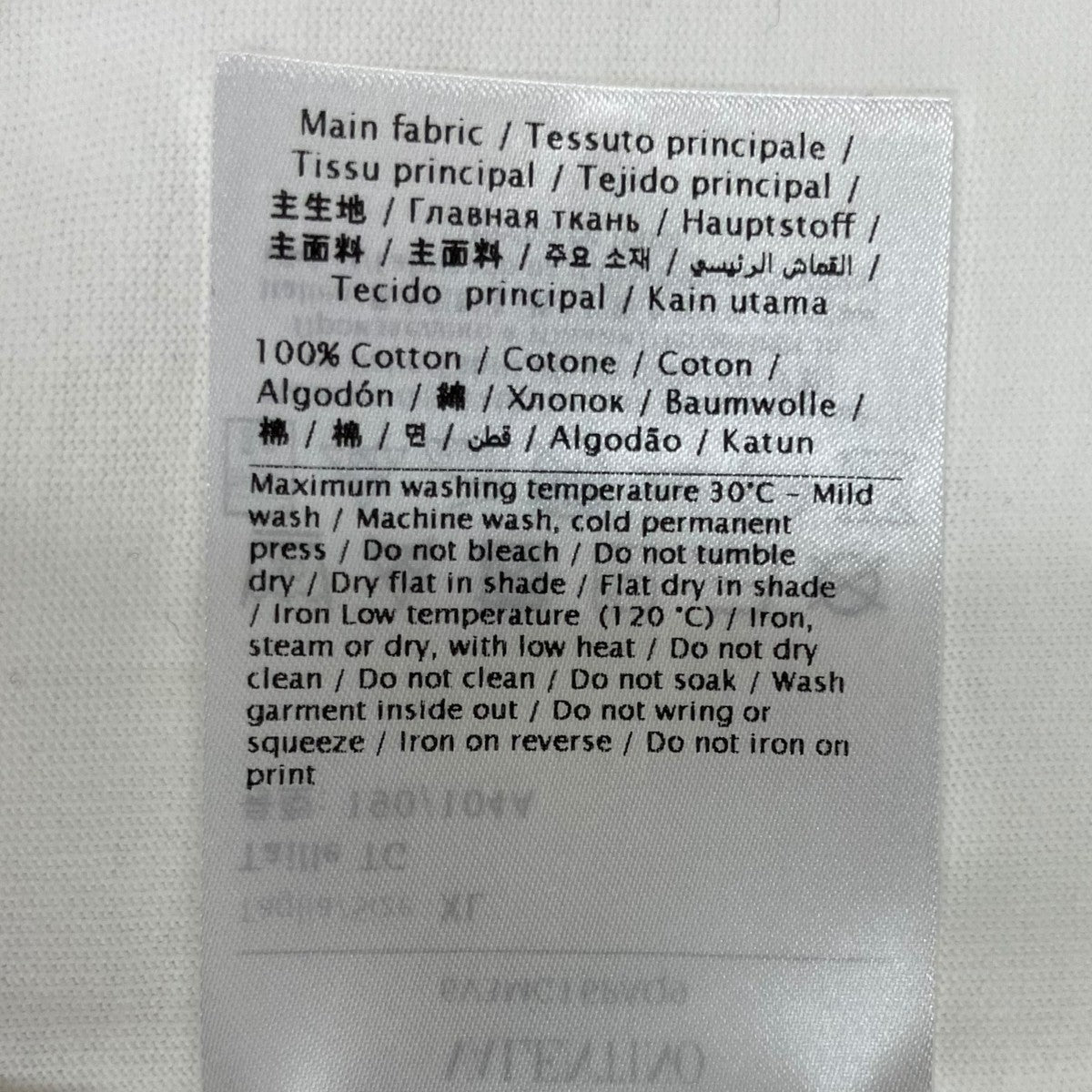 VALENTINO COTTON T-SHIRT WITH CHEZ VALENTINO PRINT半袖Tシャツ6V3MG16PAQ9 古着・中古-5枚目のアイテム画像