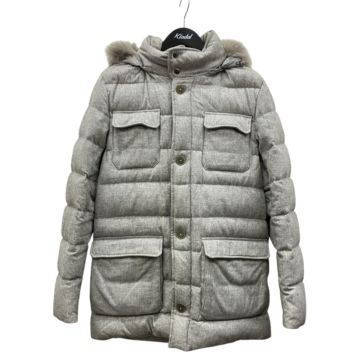 HERNO カシミヤシルクフーデッドダウンコート PI0112U38087 古着・中古-1枚目のアイテム画像